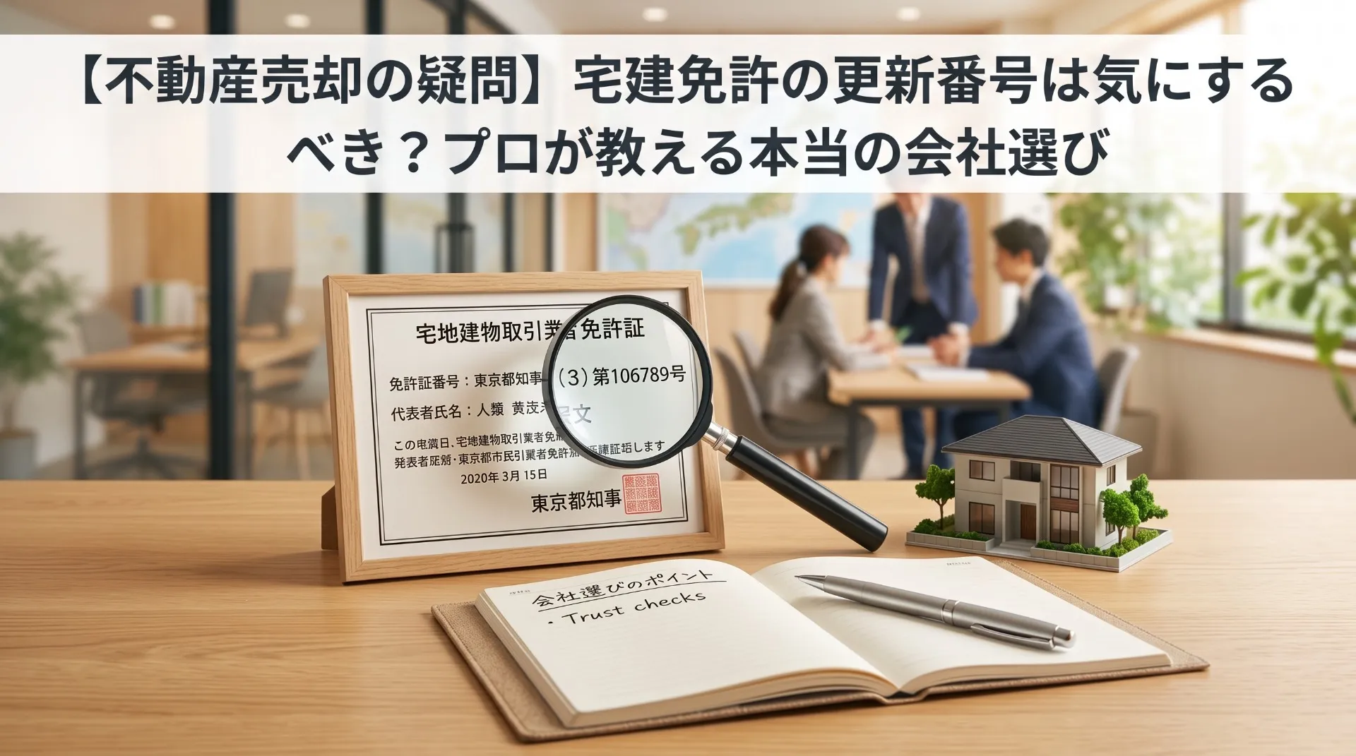 【不動産売却の疑問】宅建免許の更新番号は気にするべき?プロが教える本当の会社選び